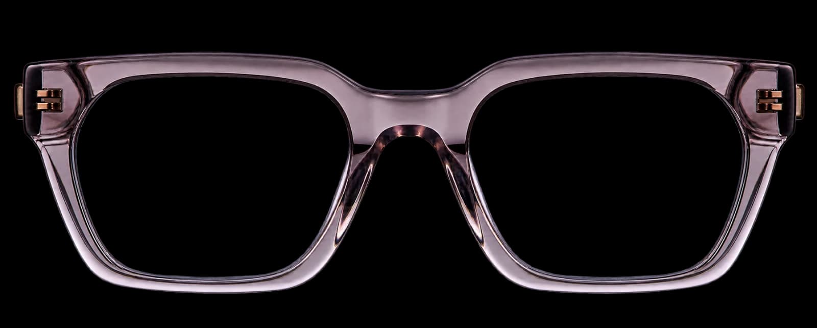 A pair of translucent acetate frames