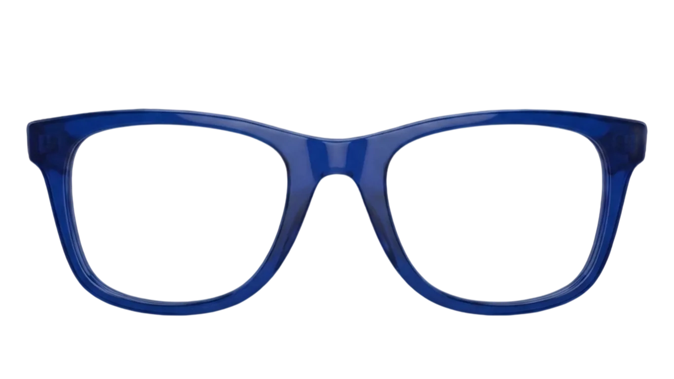 Optirama acetate frame in cobalt blue, front view